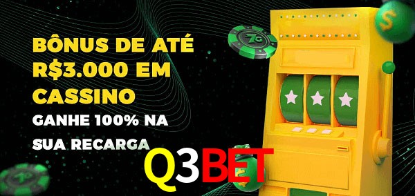 Q3Bet melhor bônus de depósito